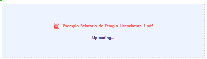 upload do arquivo