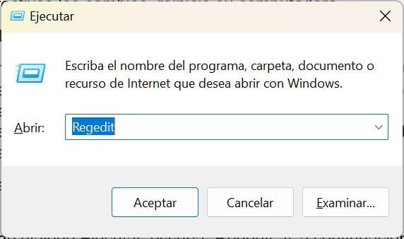 Abrir el Editor del Registro
