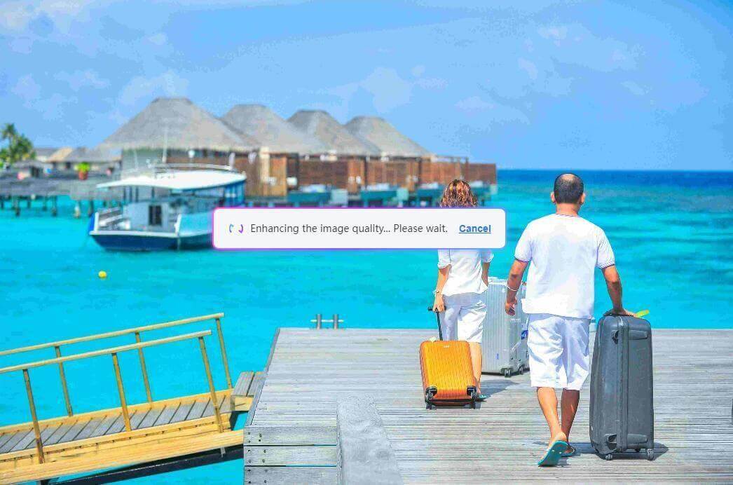 Foto mejorada con IA utilizando WPS Photos