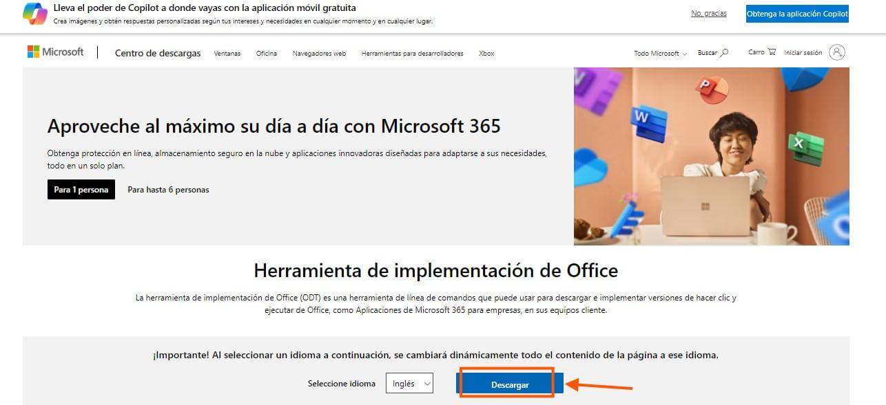 Descargar el Instalador de Microsoft Office