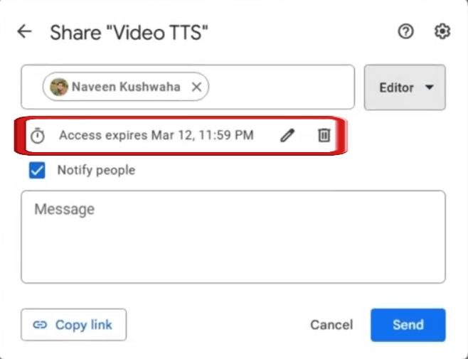 Establece la fecha de caducidad