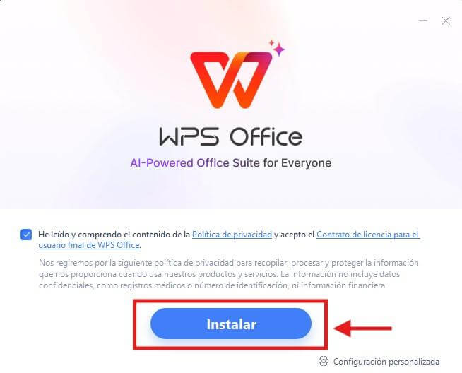 Instalación de WPS