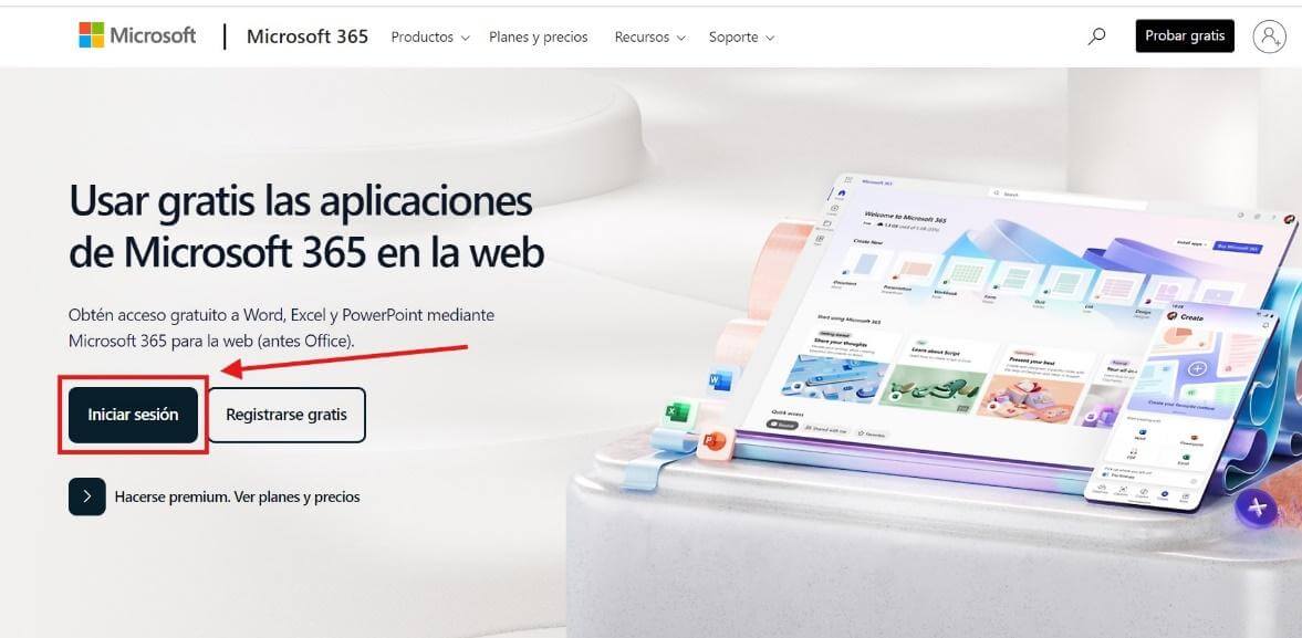 Iniciar sesión en Microsoft Office