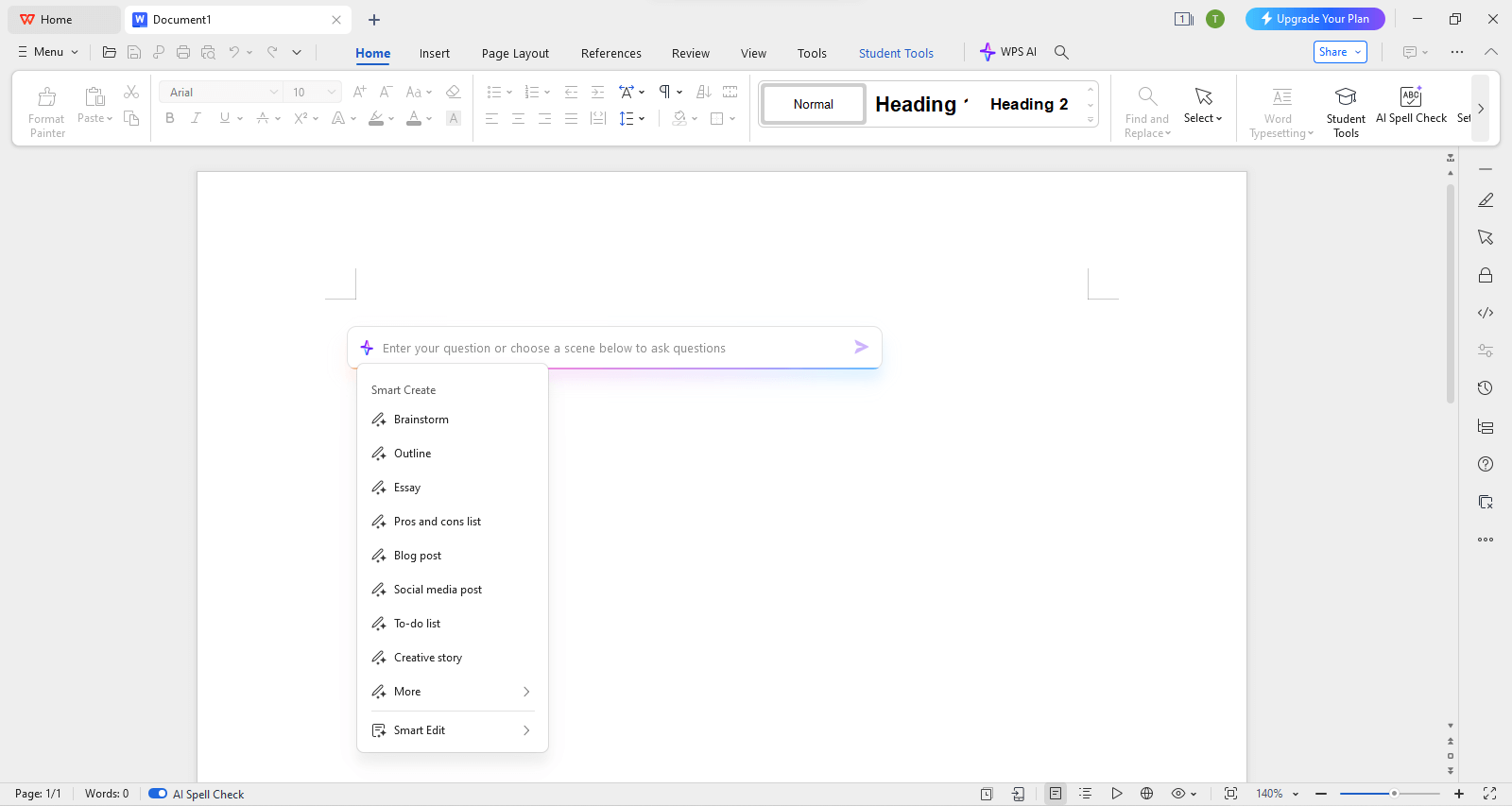 WPS AI Writer