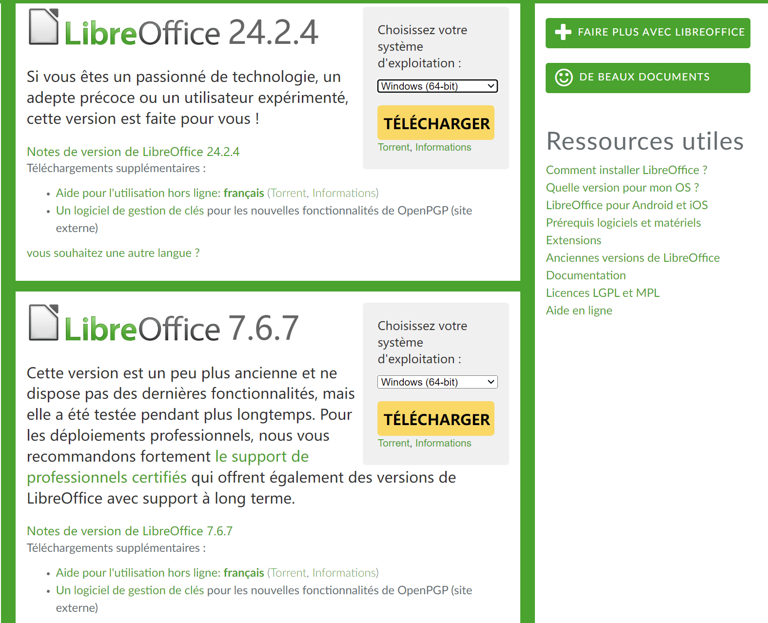 le site officiel