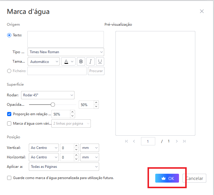 Adicionar Marca d'Água ao seu PDF