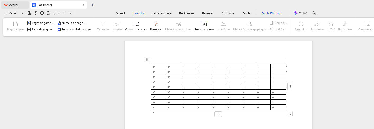 Édition et formatage dans WPS Writer