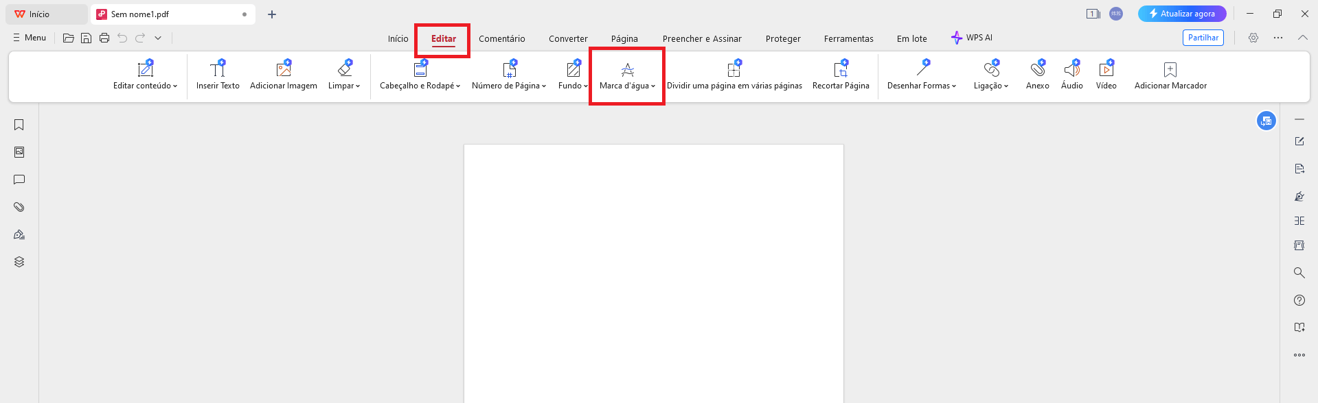 Editar PDF com WPS PDF