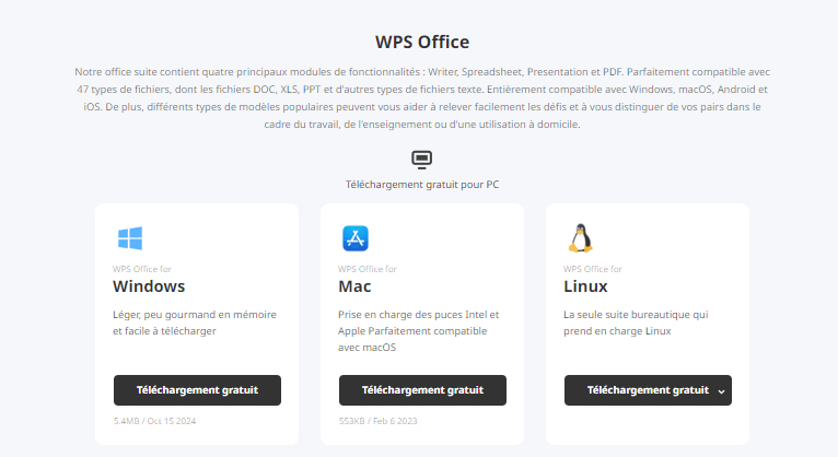 Support multi-plateforme