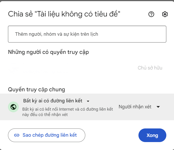 Nhập địa chỉ email