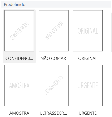 modelos de marca d’água no WPS Office