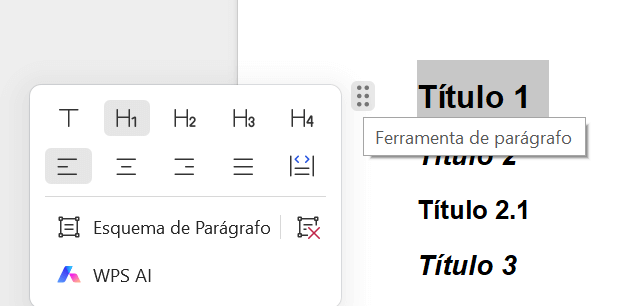 Formatando Títulos