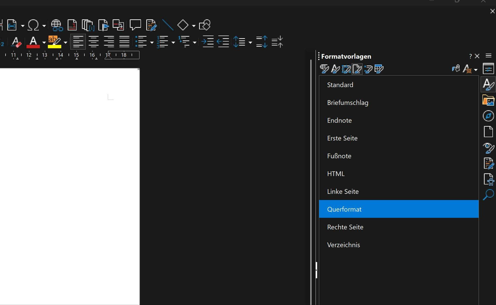 Fertige Vorlage anwenden