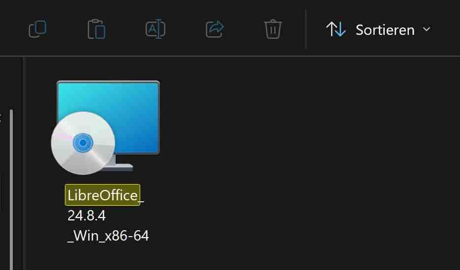 Libre Office Installationsdatei