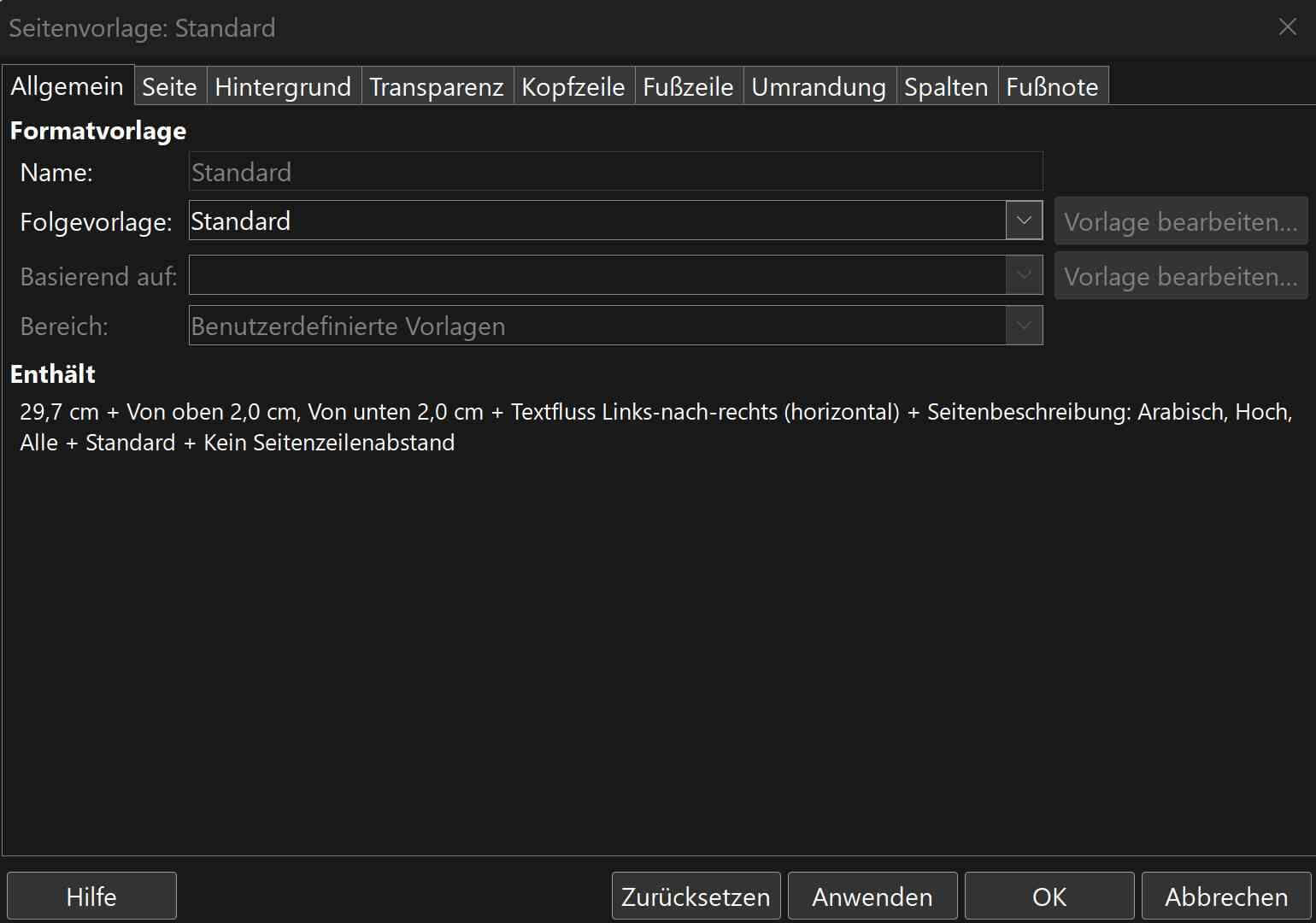 Seitenvorlage Fenster