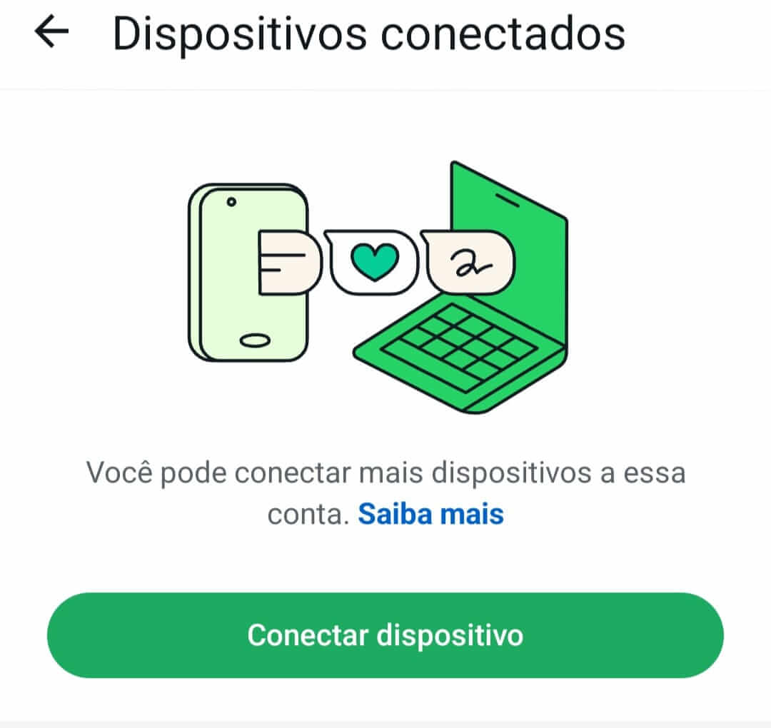 configuração de dispositivos conectados whatsapp