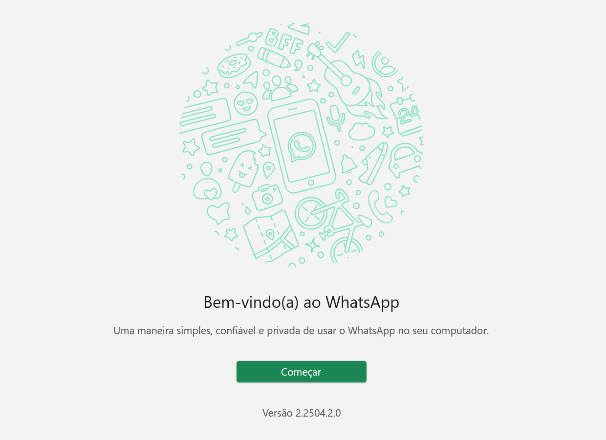 aplicativo do Whatsapp para PC