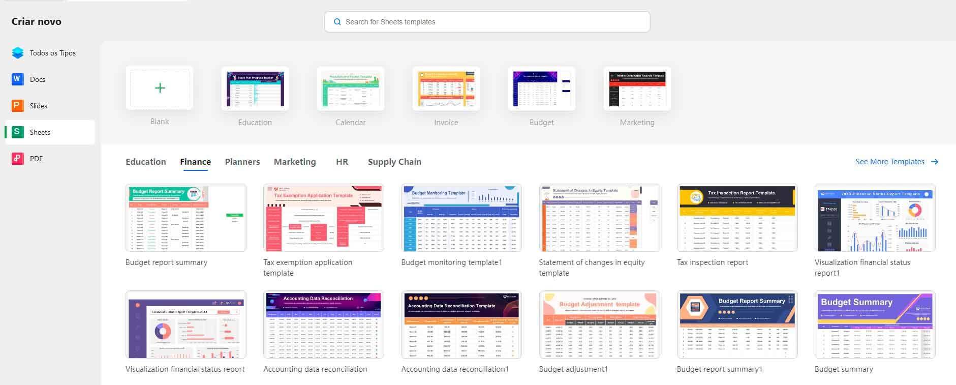  modelos prontos do WPS Office