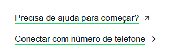 conexão com número de telefone no Whatsapp Web