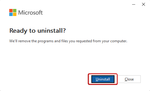  إلغاء تثبيت Microsoft Office