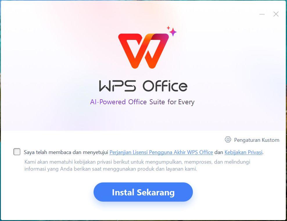 Instal WPS Office