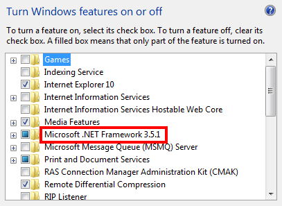  מצא את Microsoft.NET Framework.
