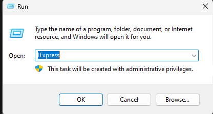 Open IExpress
