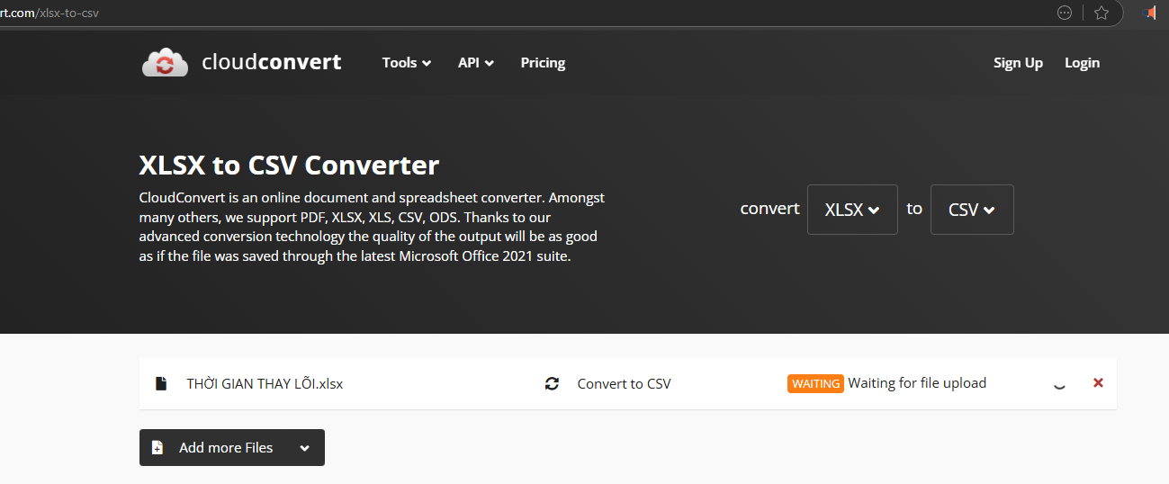 convertilo in CSV