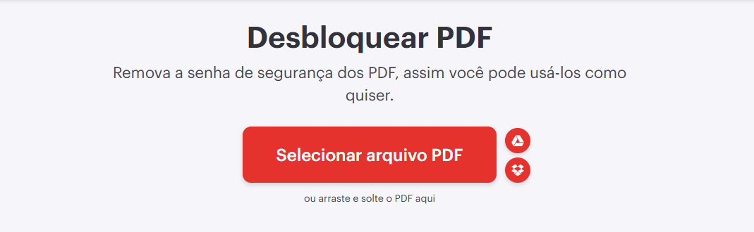 Selecionar arquivos PDF