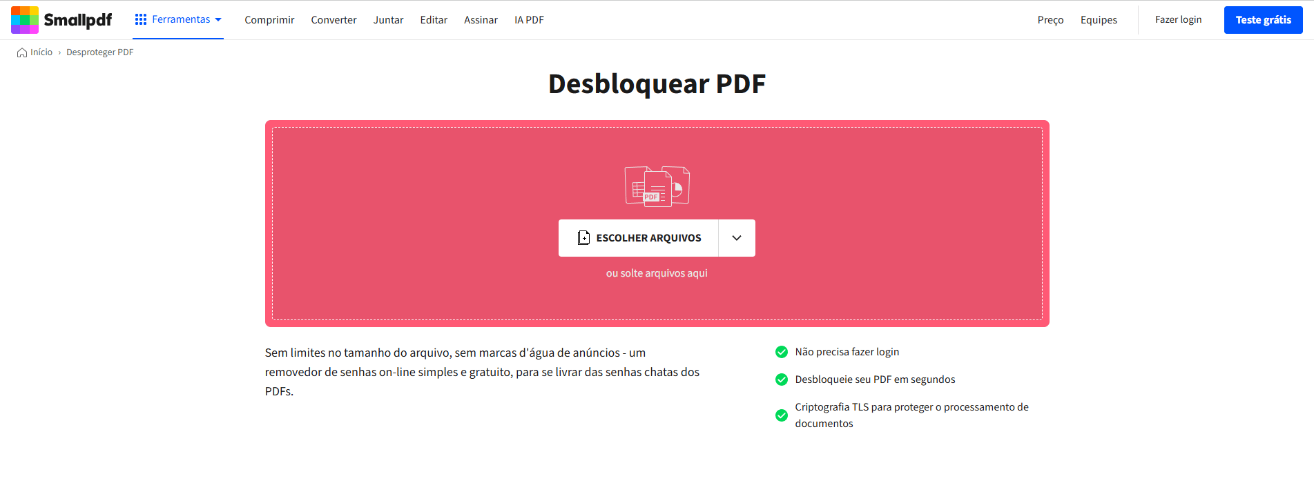  Upar PDF no SmallPDF