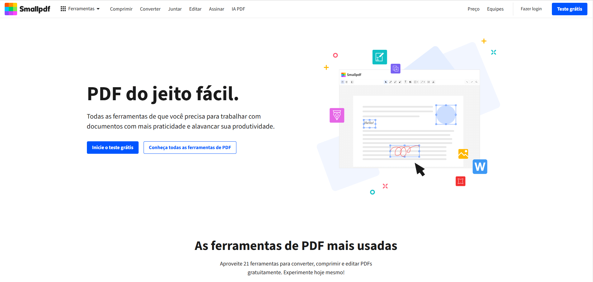 site do SmallPDF