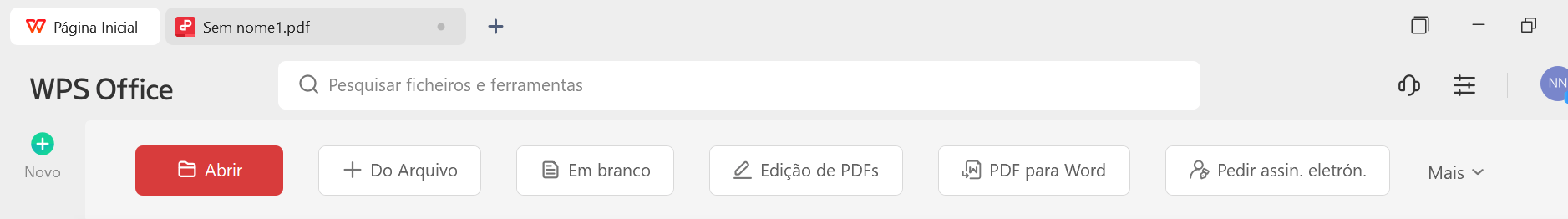 abrindo o PDF para gravar a tela no WPS