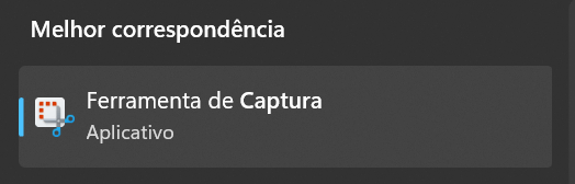 abrindo a ferramenta de captura do windows