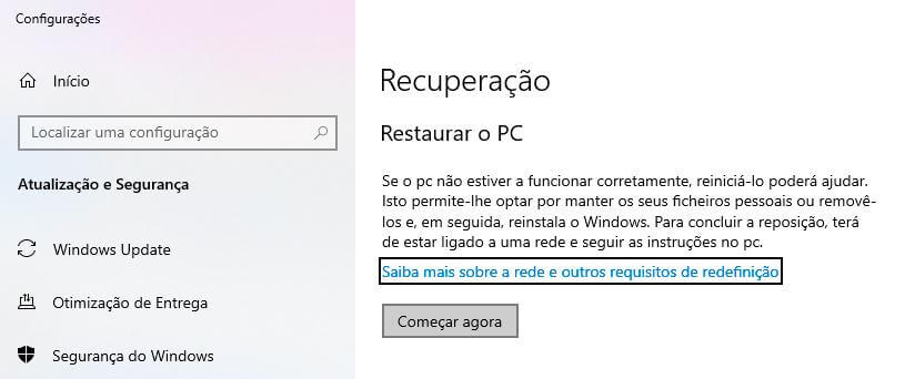 Começar agora