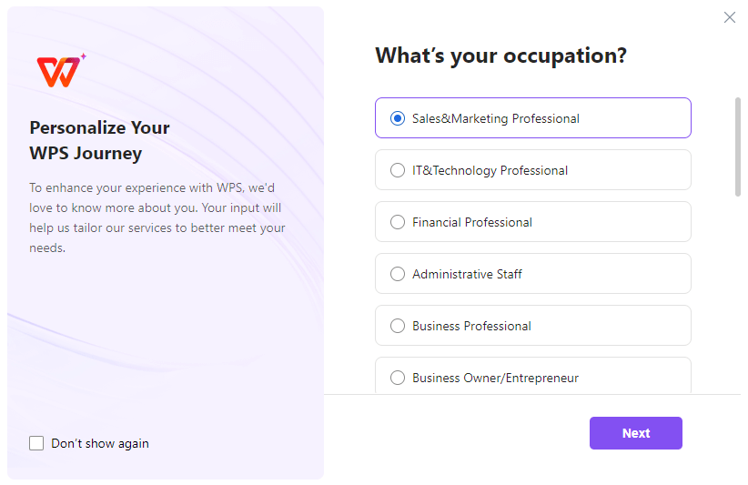 Experiência personalizada