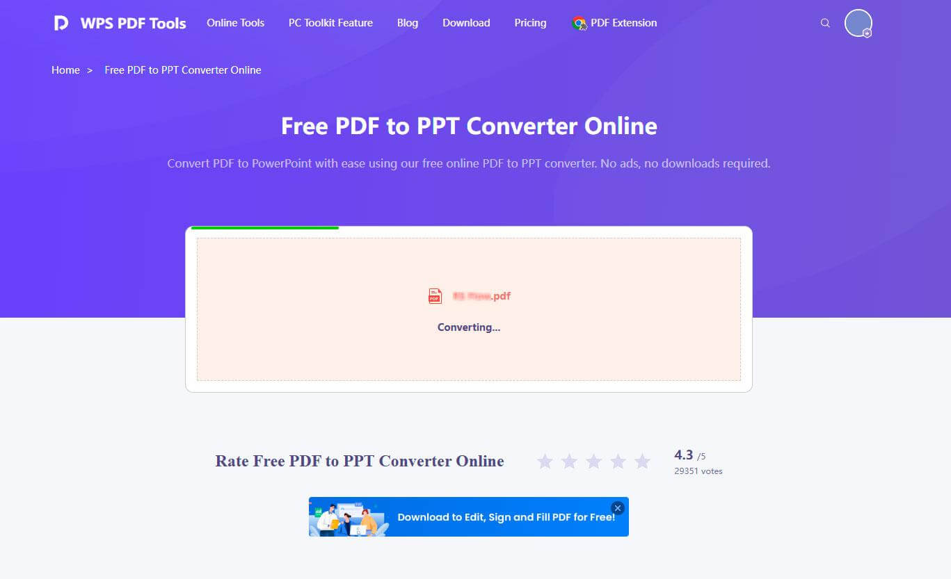 Convertendo seu arquivo PDF