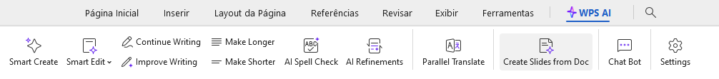 Como criar slides a partir de documentos