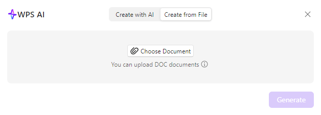 Criando a partir de arquivo