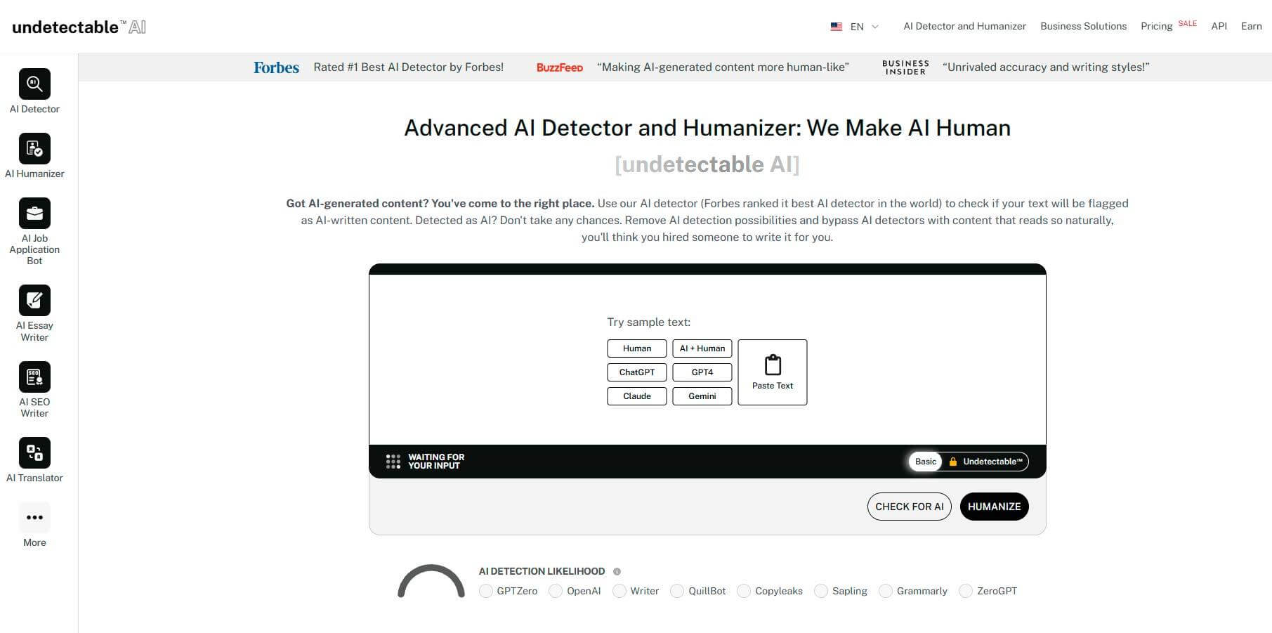Undetectable AI