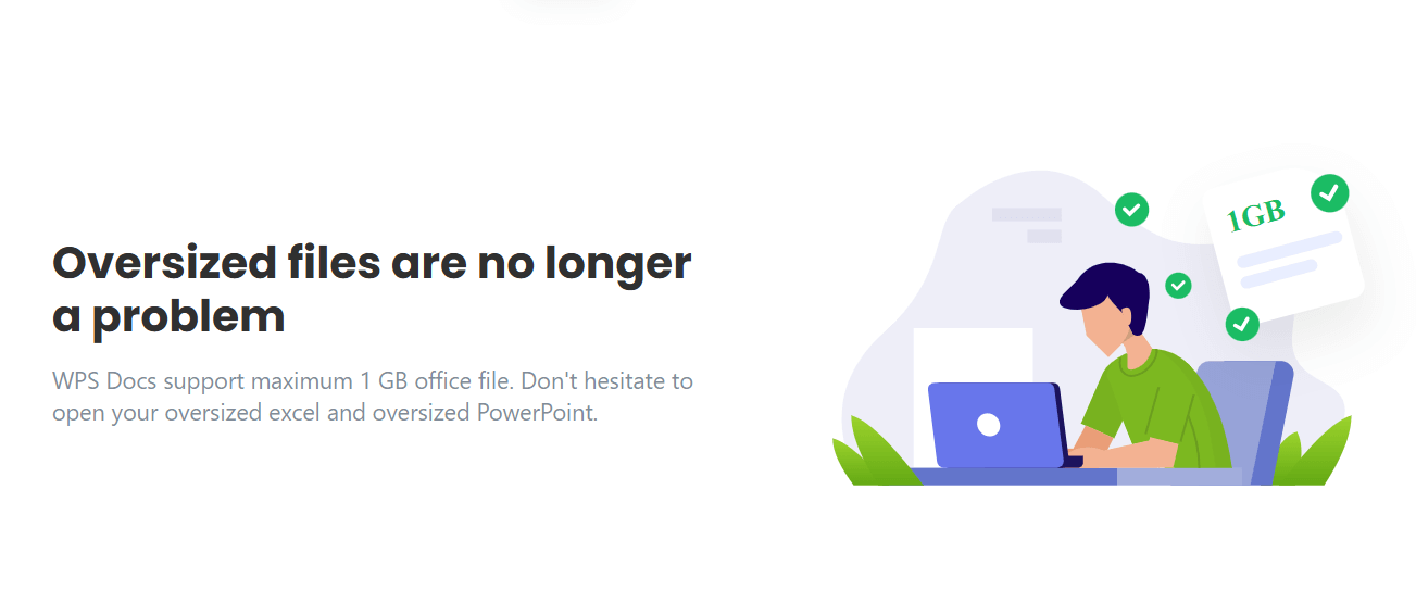 Tampilan Dukungan untuk File Berukuran Besar