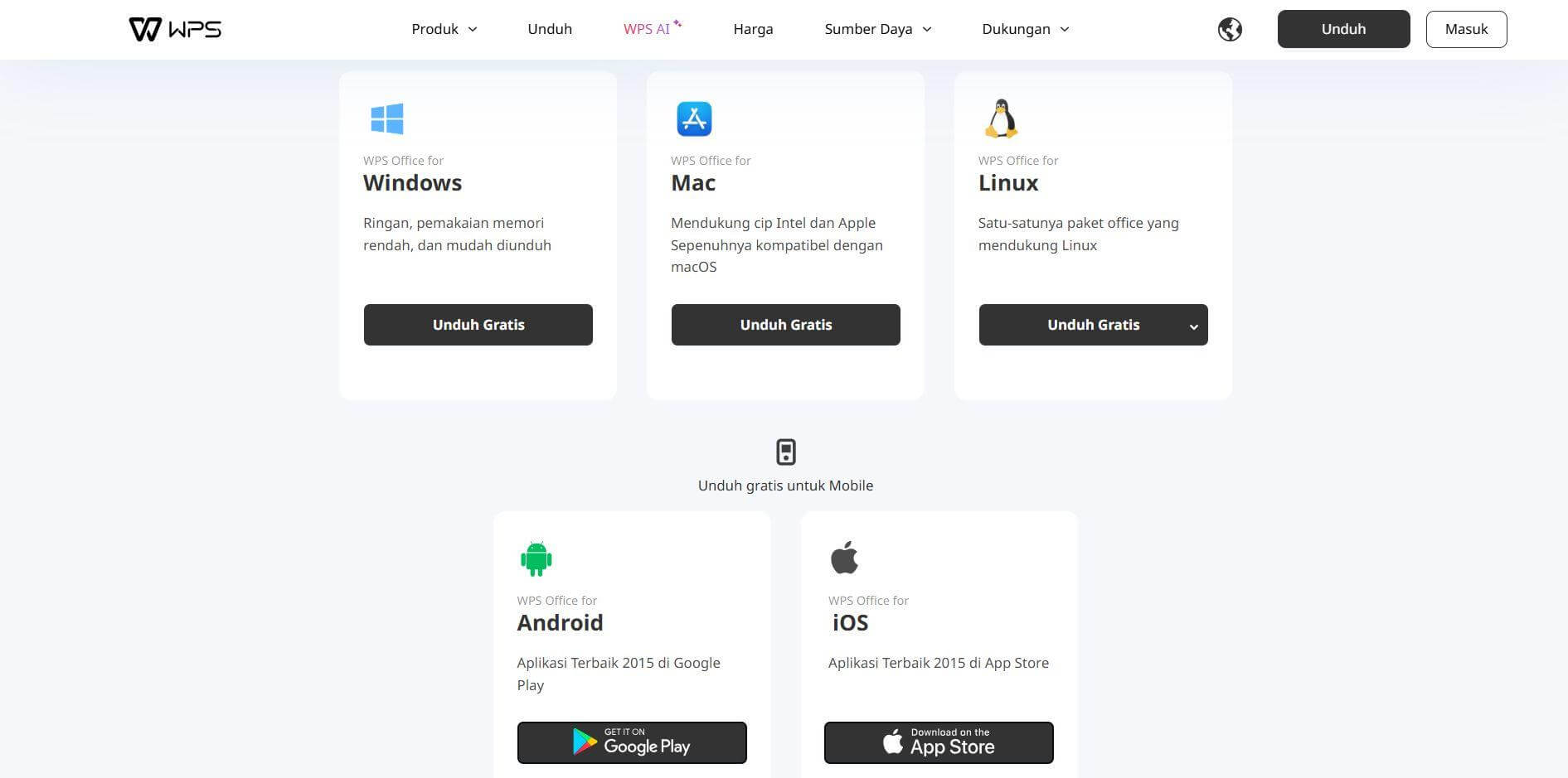 Tampilan Multi Device WPS Office