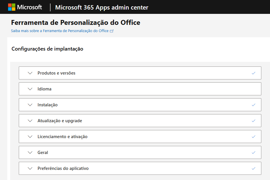 Ferramenta de Personalização do Office  Passo 2. No site, do lado direito, clique em import
