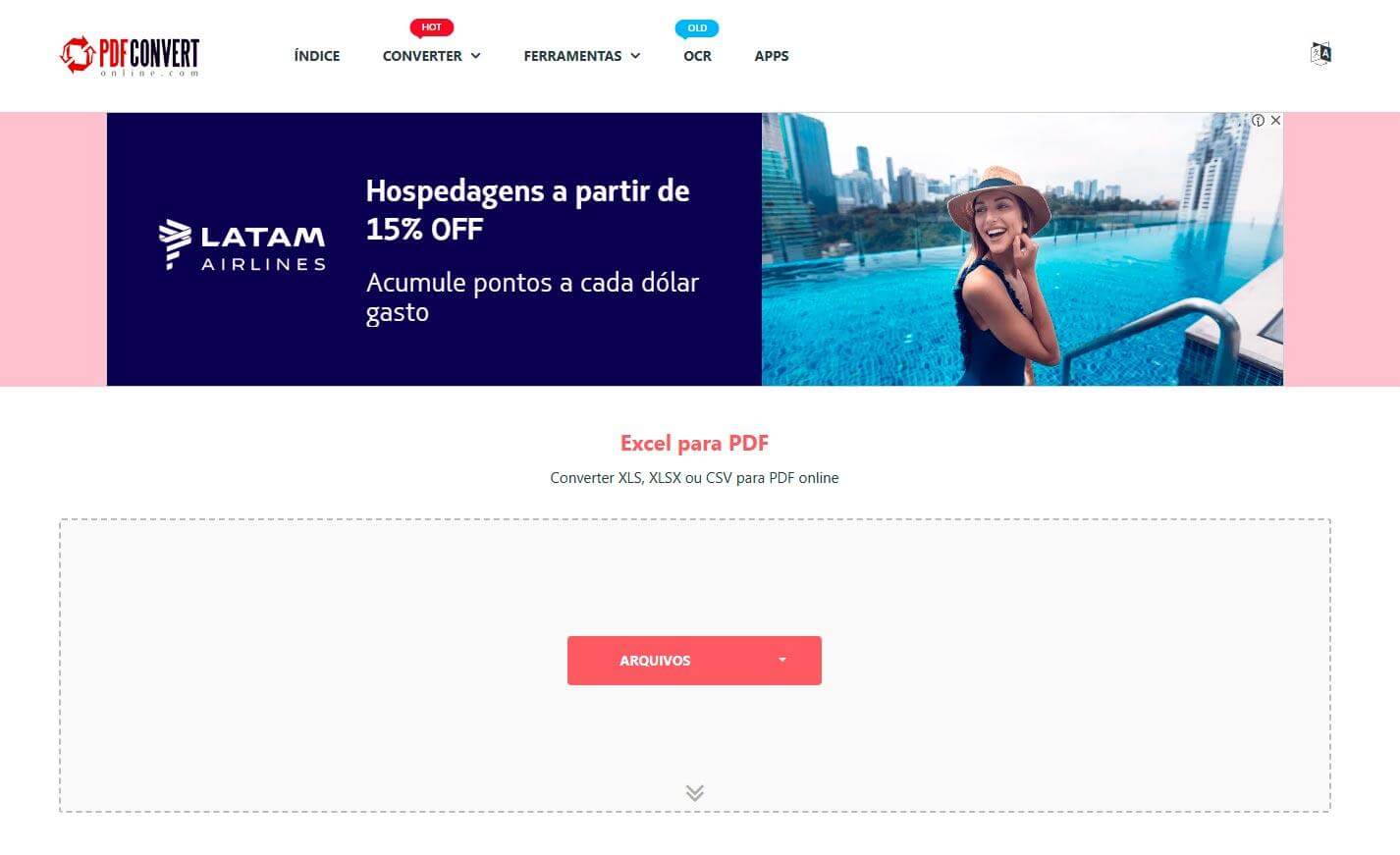 Escolhendo seu arquivo no PDFConvert
