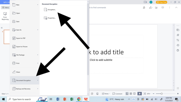 تشفير WPS Presentation