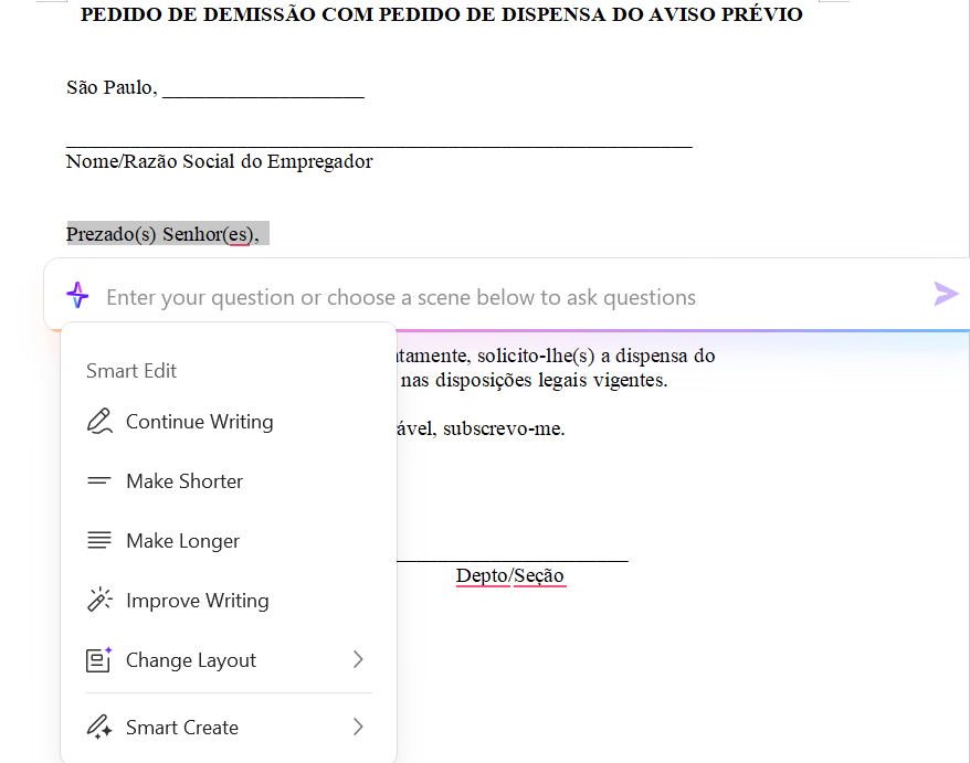 IA do WPS em funcionamento
