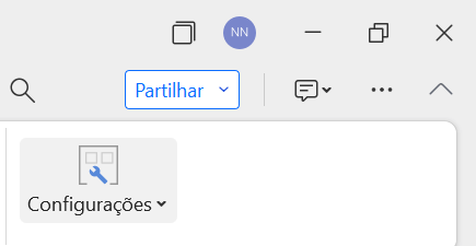 botão de compartilhamento do WPS
