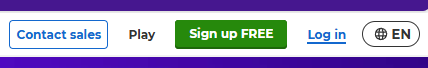 Login no Kahoot!