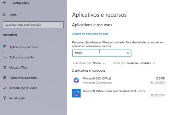 Aplicativos e Recursos
