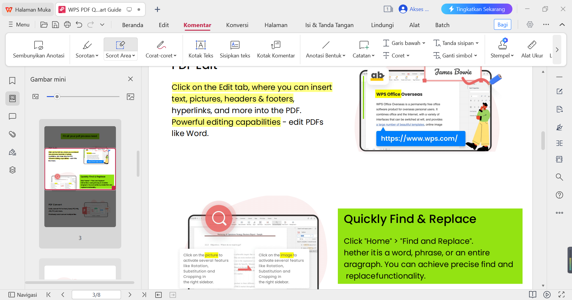 Alat Sorot WPS PDF vs Alat Sorot Area