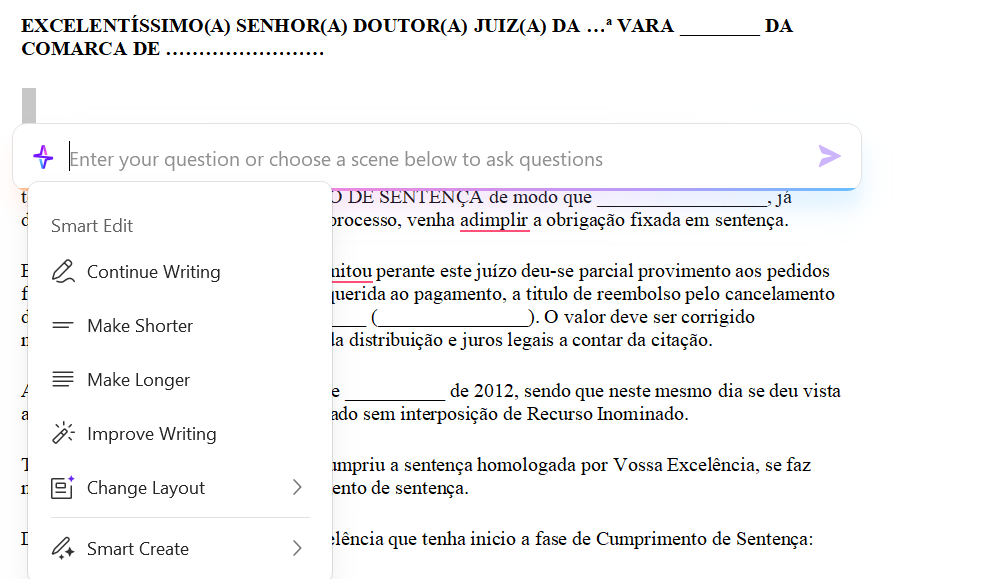 IA do WPS em funcionamento